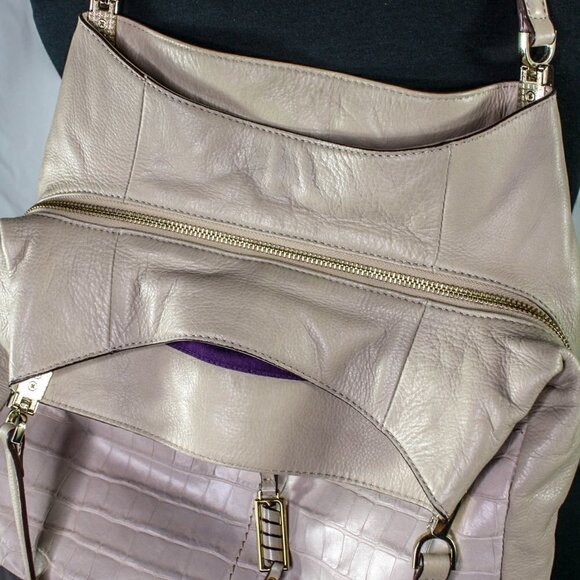 Cate Riley Shoulder Bag Leather Beige Off … - Picture 7 of 8